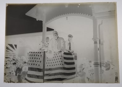 Theodore Roosevelt Glass Plate Negative