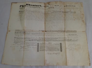 1846 John Bear Lehigh Co. Pennsylvania Indenture