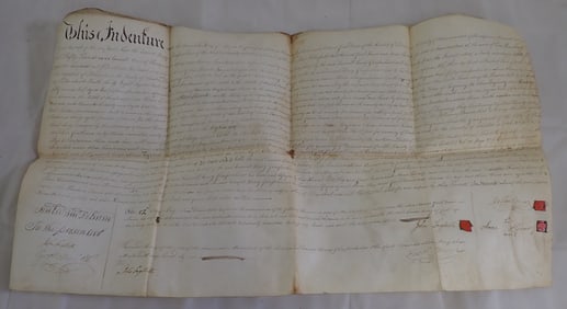 1800 Indenture Jacob Bower Pikeland Chester Co. Pa