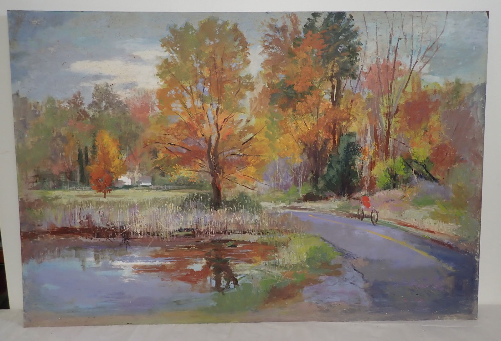 John Reilly Oil on Board Painting: Signed Painting is apprx 32" x 48". No in house shipping !