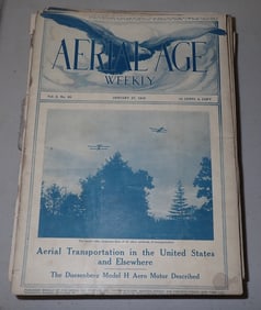 20 Aerial Age Magazines 1916 - 1920