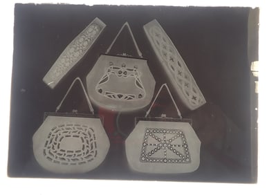 Glass Plate Negative with Purses / Handbags