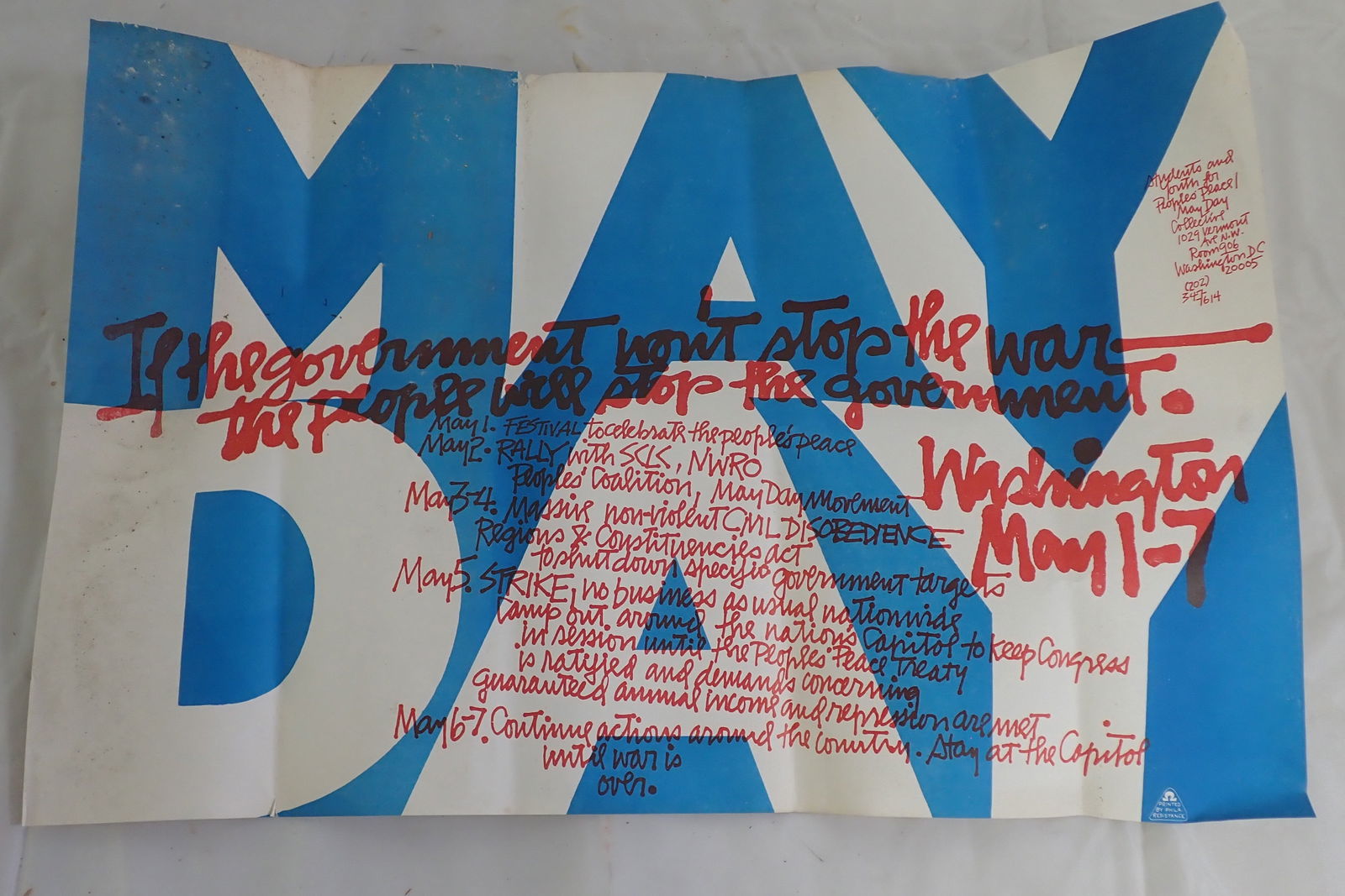 May Day War Protest Poster (1 of 4)