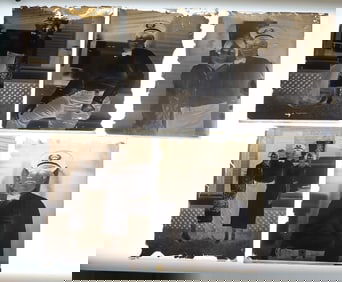 5 Police Captain Glass Negatives