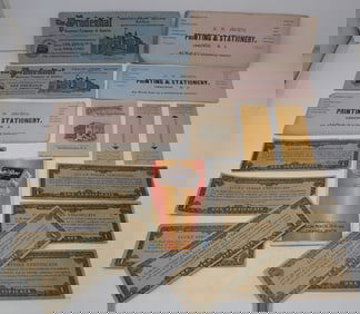 Lucky Strike Certificates , Westchester Bank Card , Blotters