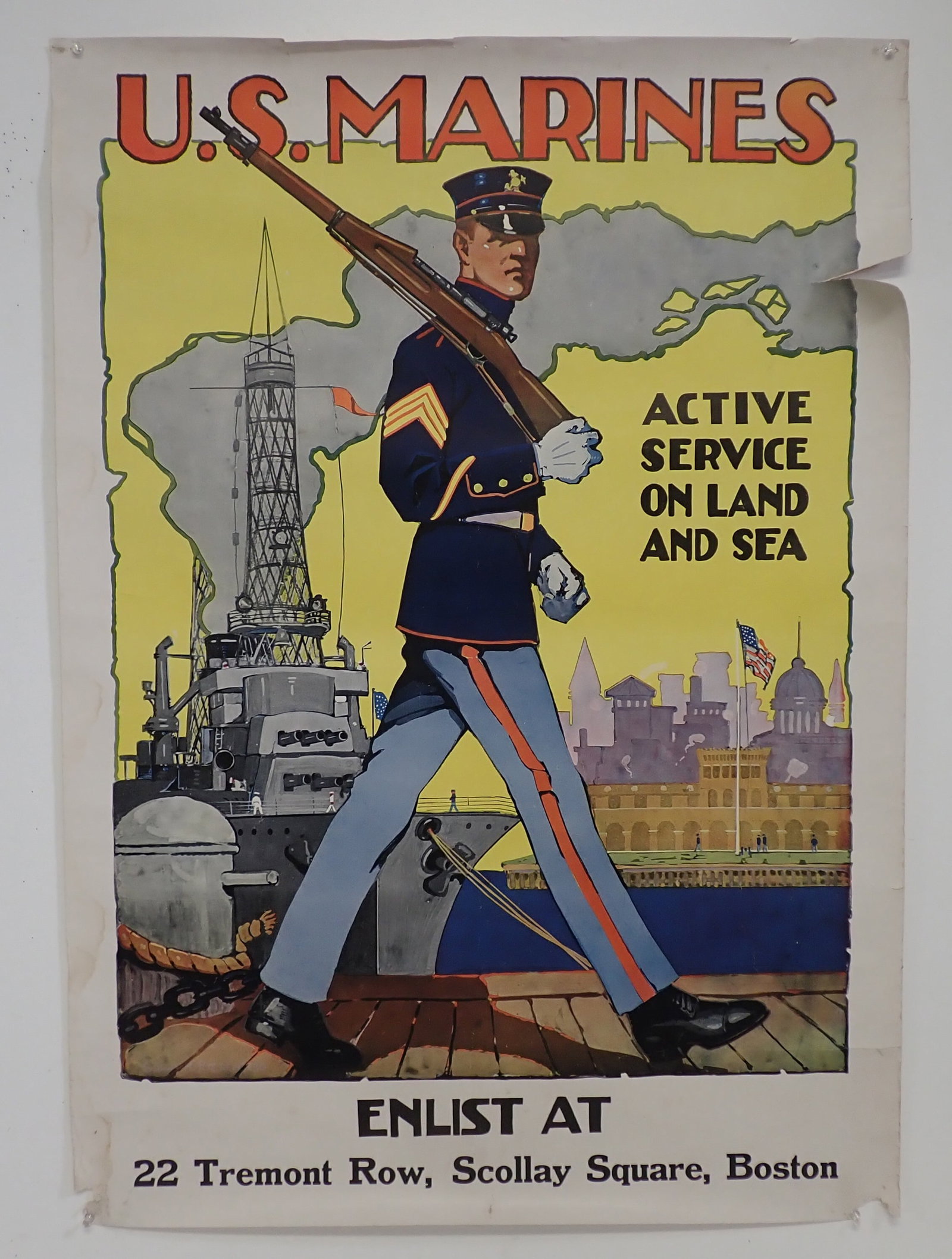 Riesenberg U.S. Marines Enlist at Scollay Square Poster (1 of 10)