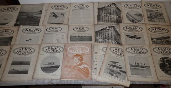 (20) 1912 Aero & Hydro Aviation Magazines