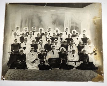 (5) 1880's Chattle High School Long Branch NJ Negatives