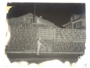 J.M. Allgor Monmouth County Protest Glass Negative