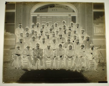 Group of Gentlemen in Front of Long Branch Police Headquarters