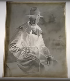 4 Glass Negatives of Soldier ?