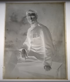 5 Glass Negatives of Soldier