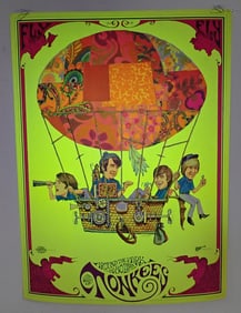 1967 David Schiller J. Michaelson Monkees Blacklight Poster
