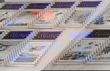 (7) 1918 Flying Magazines