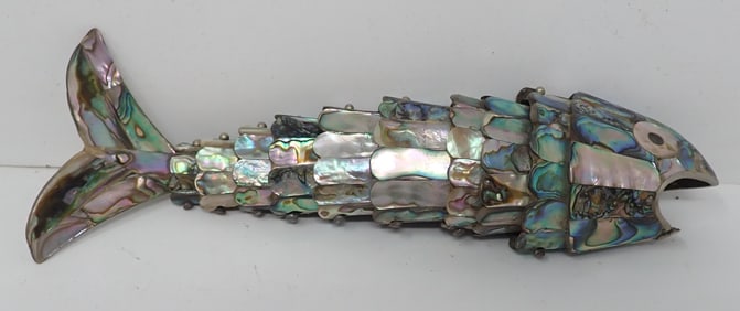 Mother of Pearl Articulated Fish Bottle Opener