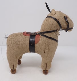 Straw Filled Horse Pulltoy