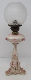 Rudolstadt Porcelain Oil Lamp