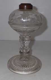 EAPG Glass Oil Lamp