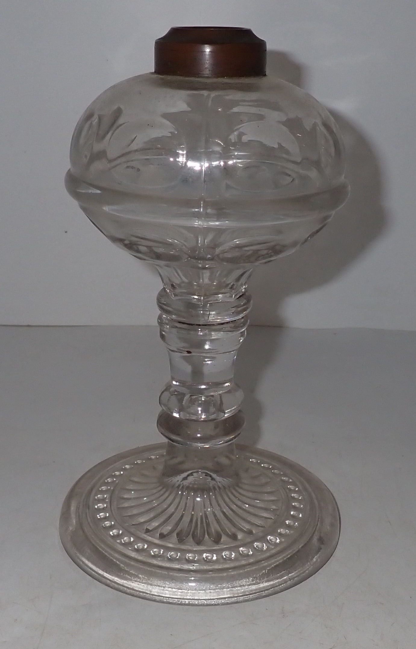 EAPG Glass Oil Lamp (1 of 4)