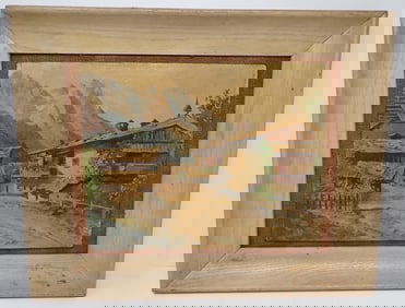 Arthur Trippanera Italian Alps Oil on Board