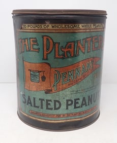 Planters Salted Peanuts Pennant Tin