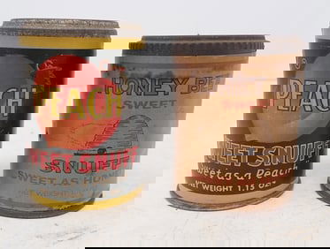 Honey Bee & Peach Sweet Snuff Sealed Cans