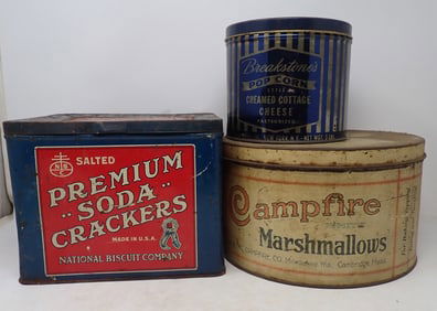 National Biscuit , Campfire Marshmallow Tins