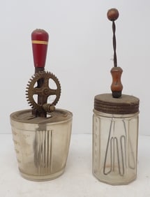 Hand Mixer & Glass Jar Egg Beater