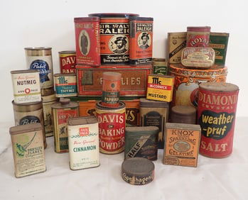 Tobacco , Spice , & Misc Tins