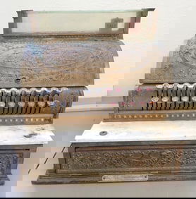 National R-332 Brass Cash Register