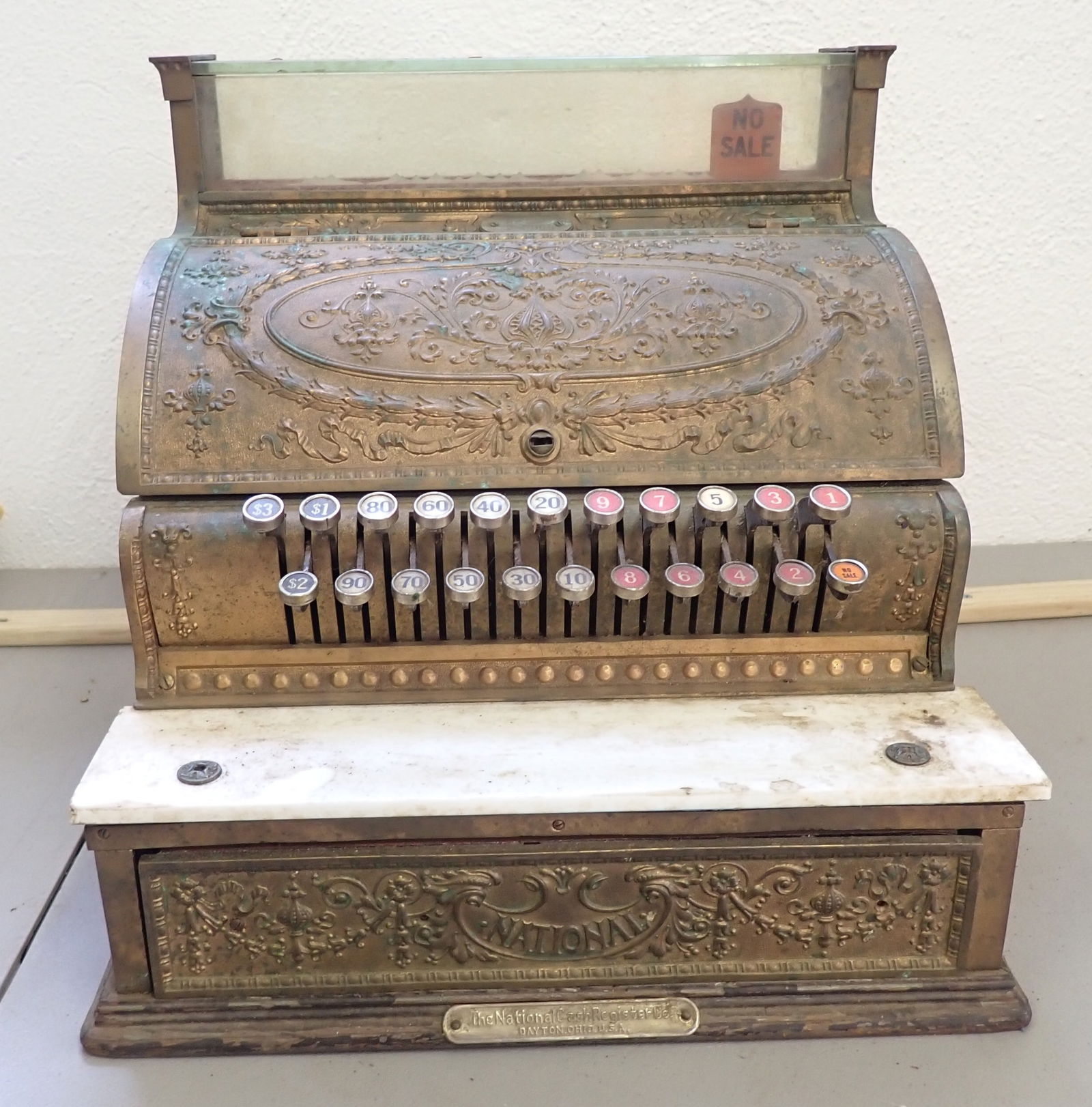 National R-332 Brass Cash Register (1 of 16)