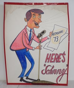 1973 Art Trippanera Johnny Carson Potpourri Poster