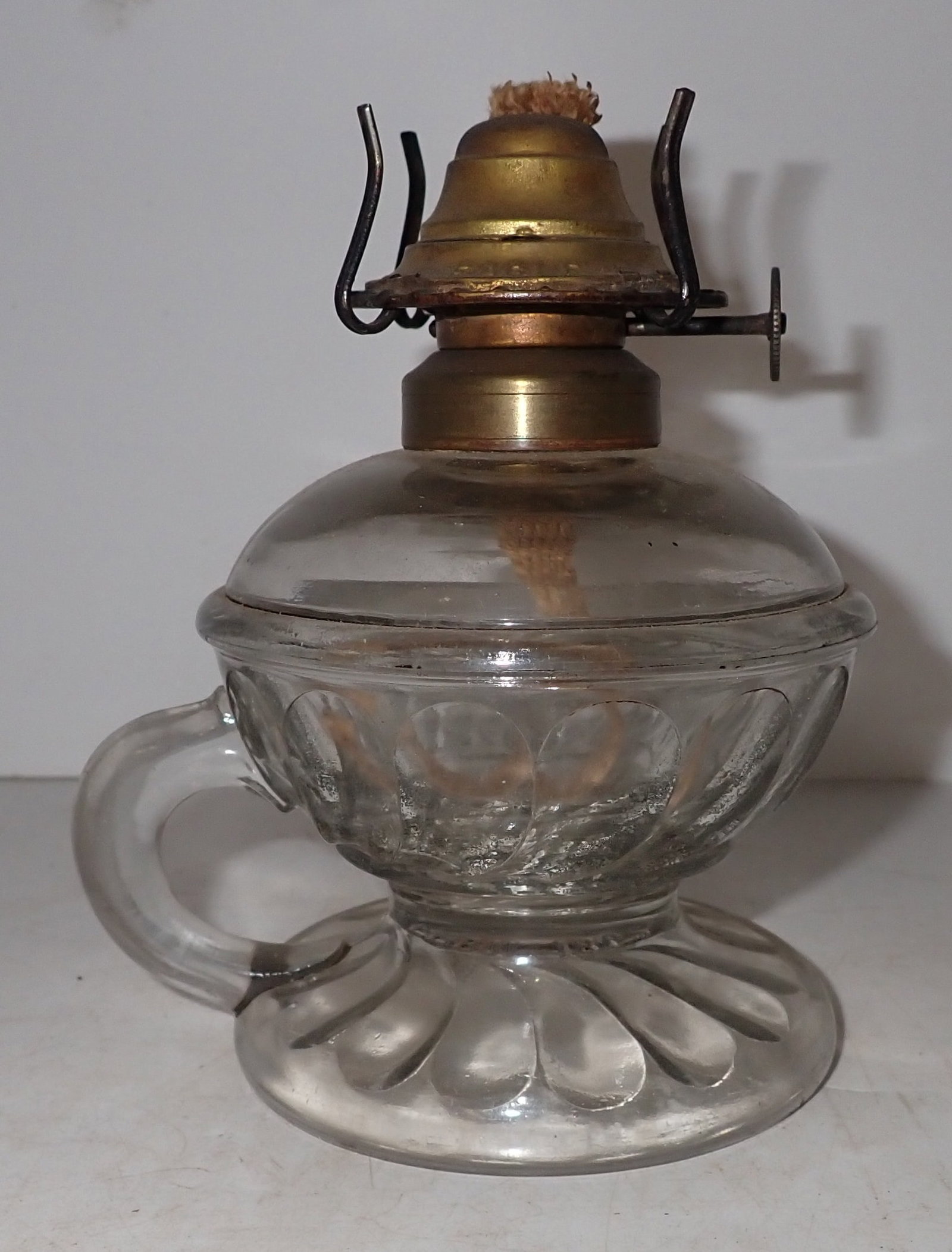 1862 Patent Oil Lamp: Approx 5 1/2" tall. Shipping available