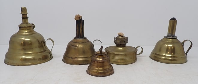 Oil & Whale Brass Lamps