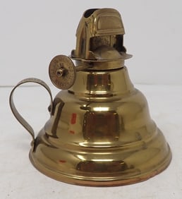 1867 Brass Finger Oil Lamp