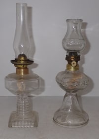 2 Miniature Oil Lamps