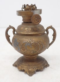 Miniature Pewter Oil Lamp