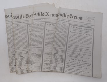 4 Issues 1909 Bernardsville News