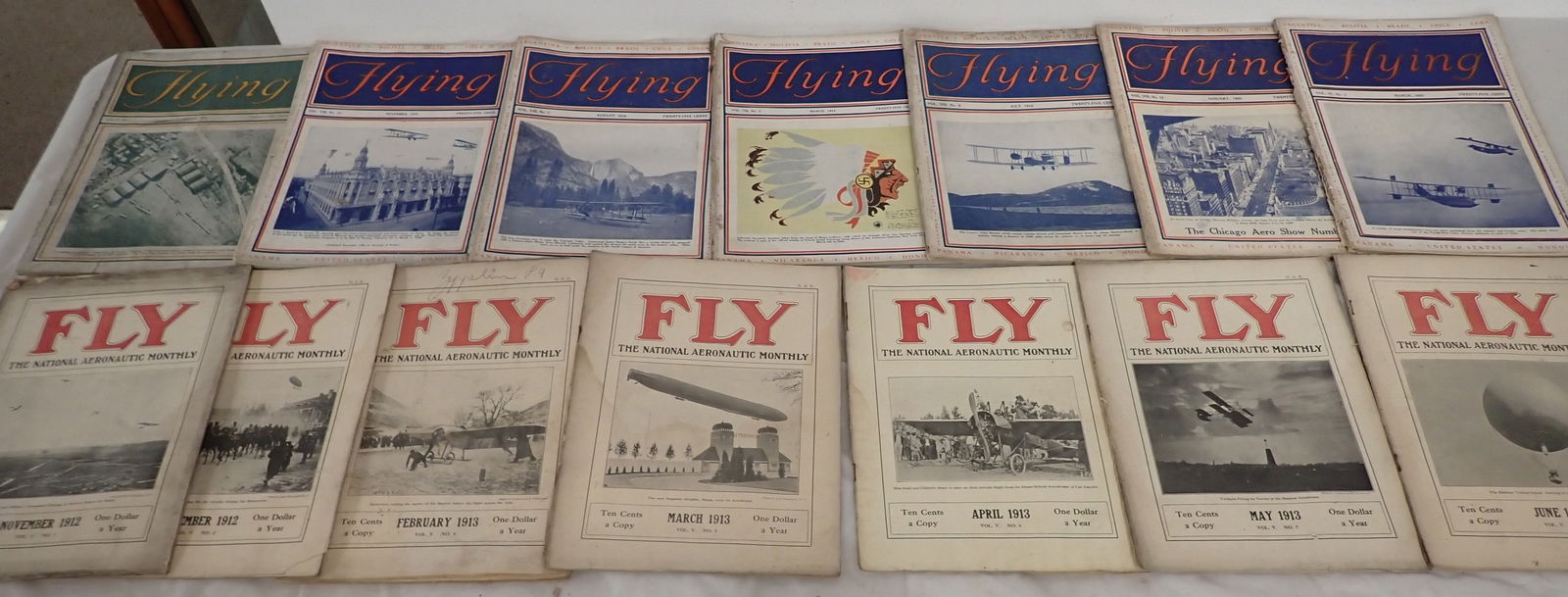 1913-1919 Fly & Flying Aviation Magazines (1 of 3)