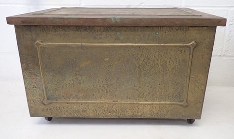 Brass Wrapped Kindling Box