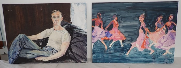 2 Rhoda Yanow Watercolors on Board