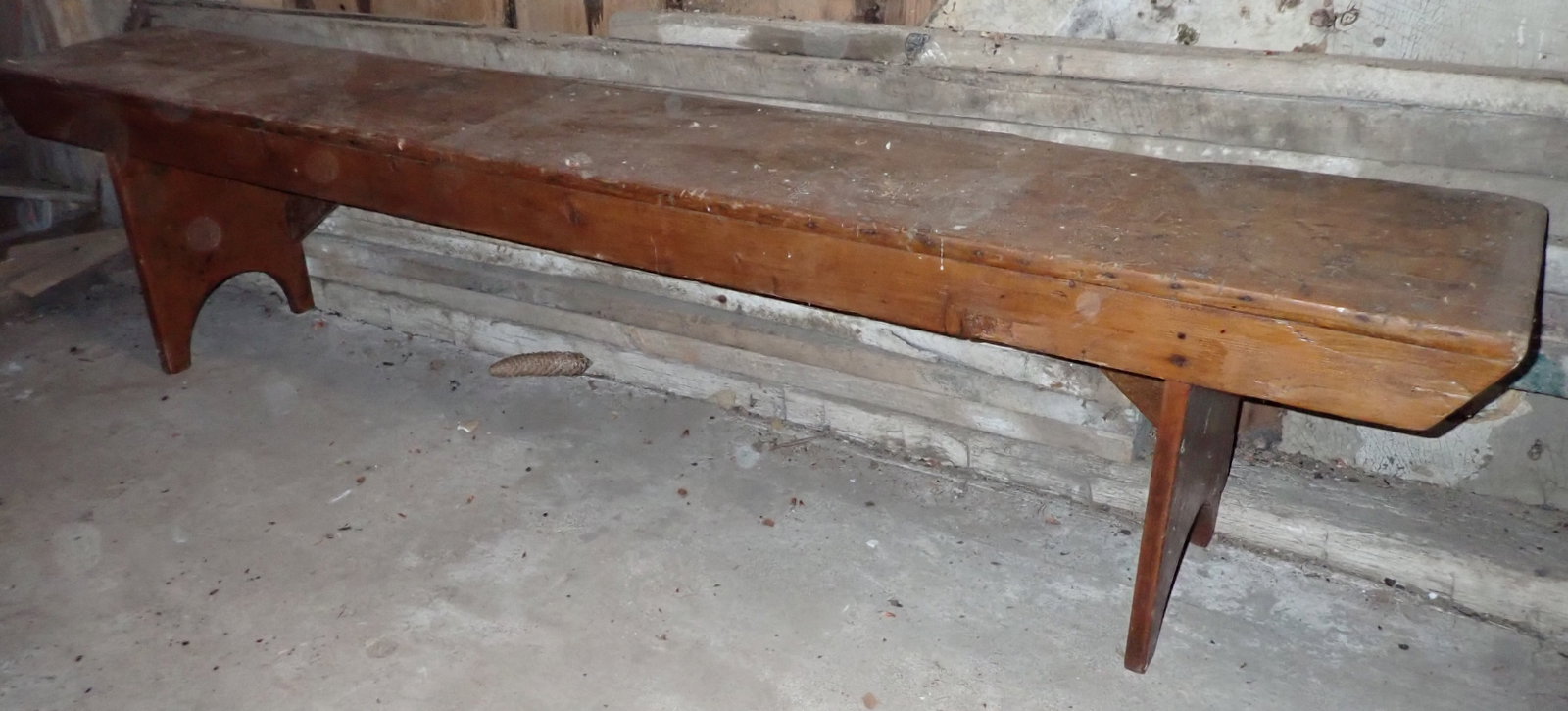 Bench: Apprx 12 1/2" x 78" x 17" tall. No in house shipping !