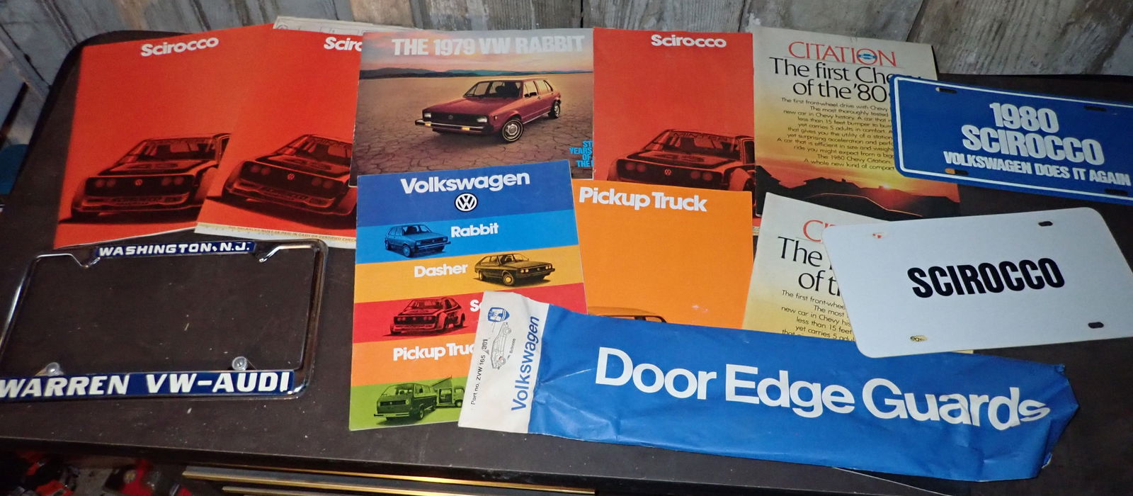 Volkswagen Rabbit Pickup Brochures 1980 Scirocco License Plate (1 of 6)