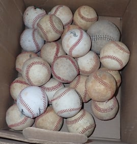 Box of Baseballs