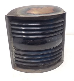 Brass Nautical Lamp w/ Blue Perko Lens