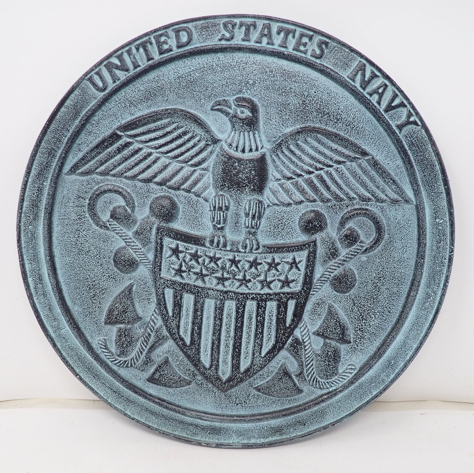 Brass United States Navy Plaque: Approx 11 3/4" in diameter. Shipping available