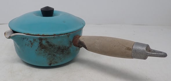 Le Creuset Blue Enameled Pot