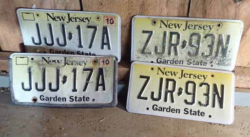 New Jersey License Plates