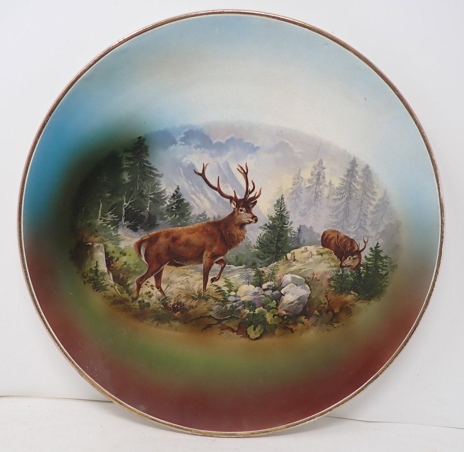 Elk Charger / Plate: Approx 13" in diameter. Shipping available