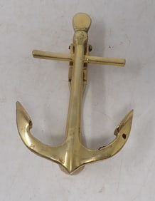 Brass Ships Anchor Door Knocker
